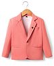 Rikidoos Full Sleeves Solid Blazer - Peach