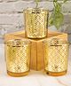 Voncasa Diwali Home Decoration Tealight Candle Votive Holders Pack Of 3 Pcs