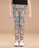 StyleStone Cotton Lycra Woven Floral Printed Jeggings - Multi Colour