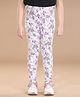 StyleStone Cotton Lycra Woven Floral Printed Jeggings - Lavender