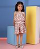 Budding Bees Cotton Woven Sleeveless Floral Printed Coordinating Top & Skirt Set - Multi Colour