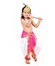 Itsmycostume Janmashtami Theme Lord Krishna Costume Set - Magenta & White