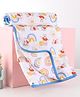 Babyhug Disney 100% Cotton Muslin 3 Layered Baby Blanket Winnie The Pooh Print| Soft Breathable Fabric| Gentle of Baby Skin| Comfortable Warm & Soothing| Machine washable| New Born Gifting Option