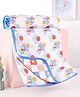 Babyhug Disney 100% Cotton Muslin 3 Layered Baby Blanket Winnie The Pooh Print| Soft Breathable Fabric| Gentle of Baby Skin| Comfortable Warm & Soothing| Machine washable| New Born Gifting Option