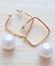 Pretty Ponytails Pearls Designed Anti Tarnish Earrings - Gold