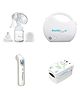 BPL Medical Technologies Kids Health Combo - MamaBee BPA free Breast Pump 150ml + N8 Low Noise Nebulizer+ Smart Oxy Jr Oximeter + Accu Digit Infrared F4 Thermometer