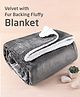Zoe Ultra-Soft Double Layered Flannel Sherpa Reversible Blanket - Grey| Cozy Winter Throw for Babies & Kids| Hypoallergenic Material| Baby Safe Material