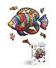 Webby Fish Jigsaw Puzzle Travel Game Toy for Kids & Adults (25 Pieces)