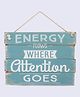 Voncasa Wall Plaque, Wall Décor, Blue, MDF