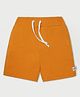 Nino Togs Cotton Looper Knit Solid Shorts - Orange