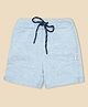 Nino Togs Cotton Looper Knit Solid Shorts - Grey