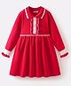 Mark & Mia Full Sleeves Solid Woollen Dress - Red