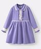 Mark & Mia Full Sleeves Solid Woollen Dress - Lavender