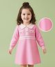 Mark & Mia Full Sleeves Solid Woollen Dress - Pink