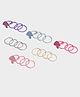 Mi Arcus Set Of 24 Mushroom Designed Hair Rubber Bands - Multi Colour