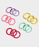 Mi Arcus Set Of 15 Solid Hair Rubber Bands - Multi Colour