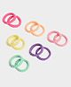 Mi Arcus Set Of 12 Solid Hair Rubber Bands - Multi Colour