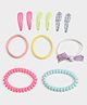 Mi Arcus Solid & Floral Designed Hair Accessories Combo Set - Multi Colour