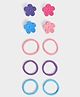 Mi Arcus Floral Designed & Solid Hair Accessories Combo Set - Multi Colour