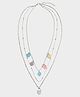 Mi Arcus Hearts Designed Layered Necklace - Multi Colour