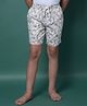 CRIMSOUNE CLUB Cotton Woven Leaves Printed Shorts - Beige