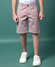 CRIMSOUNE CLUB Cotton Woven Solid Shorts - Purple