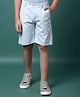 CRIMSOUNE CLUB Cotton Woven Abstract Printed Shorts - Blue