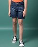 CRIMSOUNE CLUB Cotton Woven Mild Washed Shorts - Navy Blue