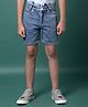 CRIMSOUNE CLUB Cotton Woven Solid Shorts - Blue