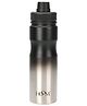 HOOM Stainless Steel Double-Wall Insulated Sipper Water Bottle Black - 600 ml