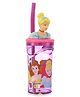 Disney Princess Character 3D Face Tumbler with Straw Pink - 360ml
