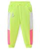 Babyhug French Terry Knit Full Length Track Pant With Butterfly Print & Tape Detailing - Limegreen