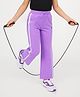 Pine active Full Length Super Stretch Track Pant with Tape Detailing - Violet