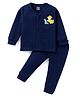 Simply Cotton Full Sleeves Animal Printed Thermal Wear Set - Navy Blue