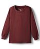Simply Cotton Full Sleeves Solid Coloured Thermal Inner Wear - Maroon