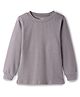 Simply Cotton Full Sleeves Solid Coloured Thermal Inner Wear - Light Grey