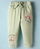 CUCUMBER Sinker Knit Full Length Deer & Text Printed Lounge Pant - Light Green