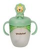Adore Simbha- The Silicon Straw Sipper with Gravity Ball & Twin Handle 210ml - Green