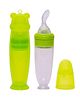 AdoreMr.Bear Baby Premium Silicon Squeeze Feeder with Cap & Storage Case- 100ml- Green