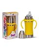 Adore Doi! The Wideneck Spout Stainless Steel Sipper with Sleeve-250ml Yellow