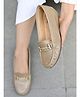 Shoetopia Metal Applique Detailed  Loafers - Olive Green