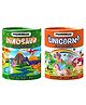 WONDRBOX Jigsaw Puzzle for Kids for Age 5 6 7 Years Boys and Girls | 60 Pieces | Size 15X10 Inches (Dino+Unicorn)