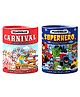 WONDRBOX Jigsaw Puzzle for Kids for Age 5 6 7 Years Boys and Girls | 60 Pieces | Size 15X10 Inches (Carnival+Superhero)