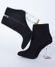 Shoetopia Solid Zipper Closure Boots - Black