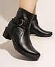Shoetopia Solid Boots - Black