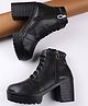 Shoetopia Solid Boots - Black