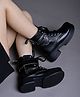 Shoetopia Solid Boots - Black