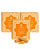 Ashpveda Sandalwood and Turmeric Soap for Bath | Ayurvedic Handmade Natural Scented Premium Bathing Soap for Glowing & Moisturizing Skin (75 g Each) (Pack of 3)
