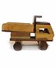 Desi Karigar Wooden Classical Dumper Truck Toy - Brown