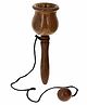 Desi Karigar Wooden Toy Cup And Ball Game - Brown
